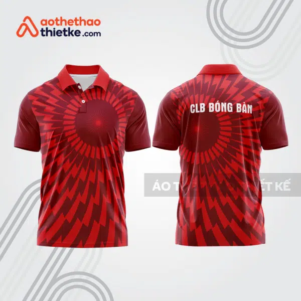 Mẫu thiết kế áo polo đồng phục thi đấu bóng bàn bb1078