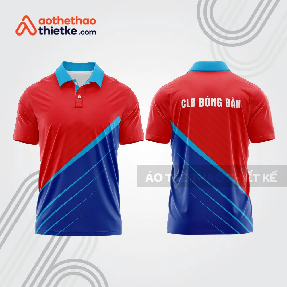 Mẫu thiết kế áo polo đồng phục thi đấu bóng bàn bb1080