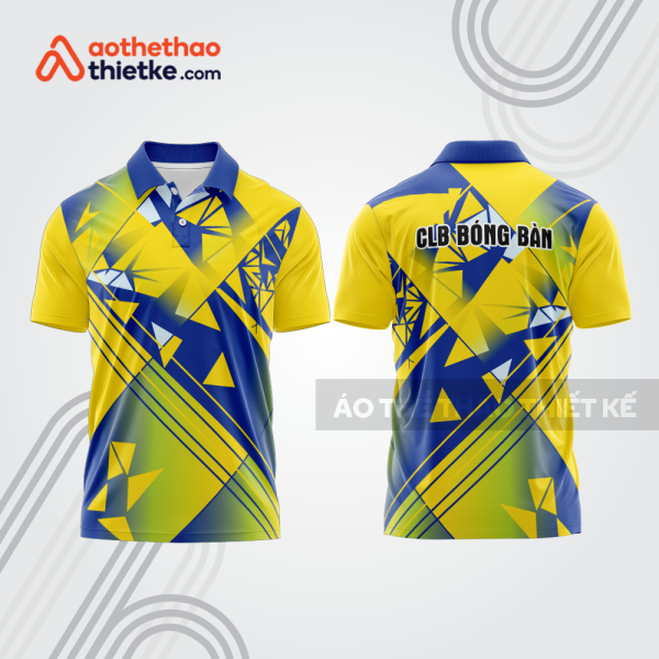Mẫu thiết kế áo polo đồng phục thi đấu bóng bàn bb1083