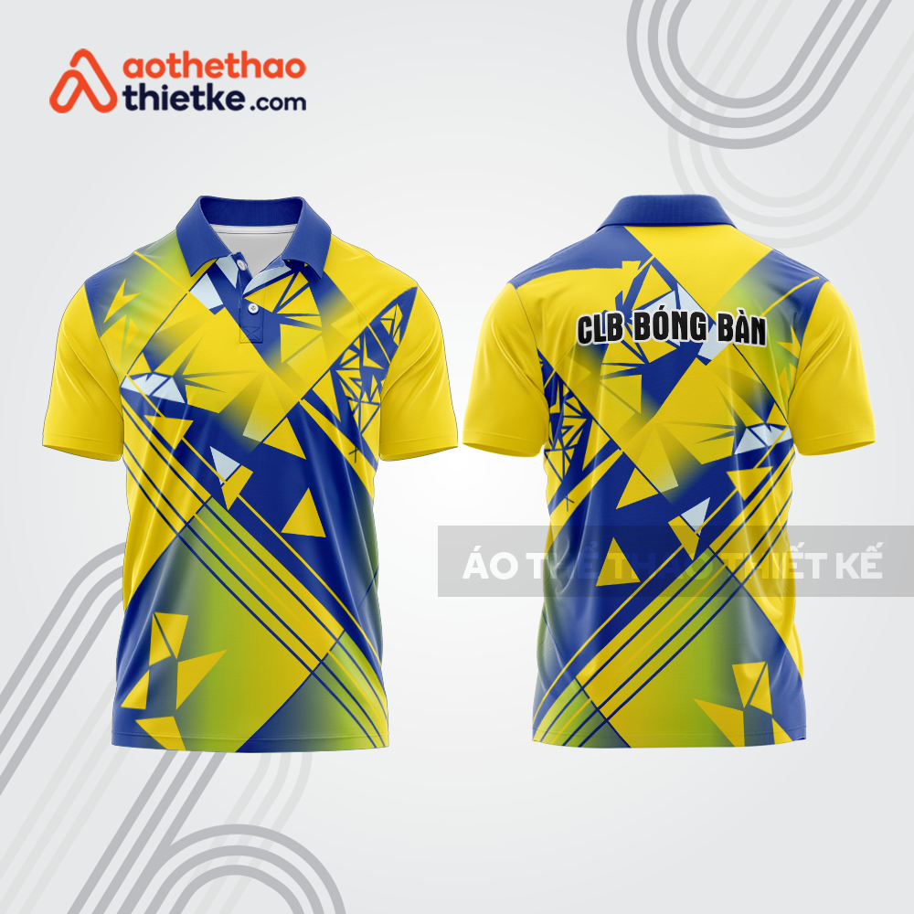 Mẫu thiết kế áo polo đồng phục thi đấu bóng bàn bb1083