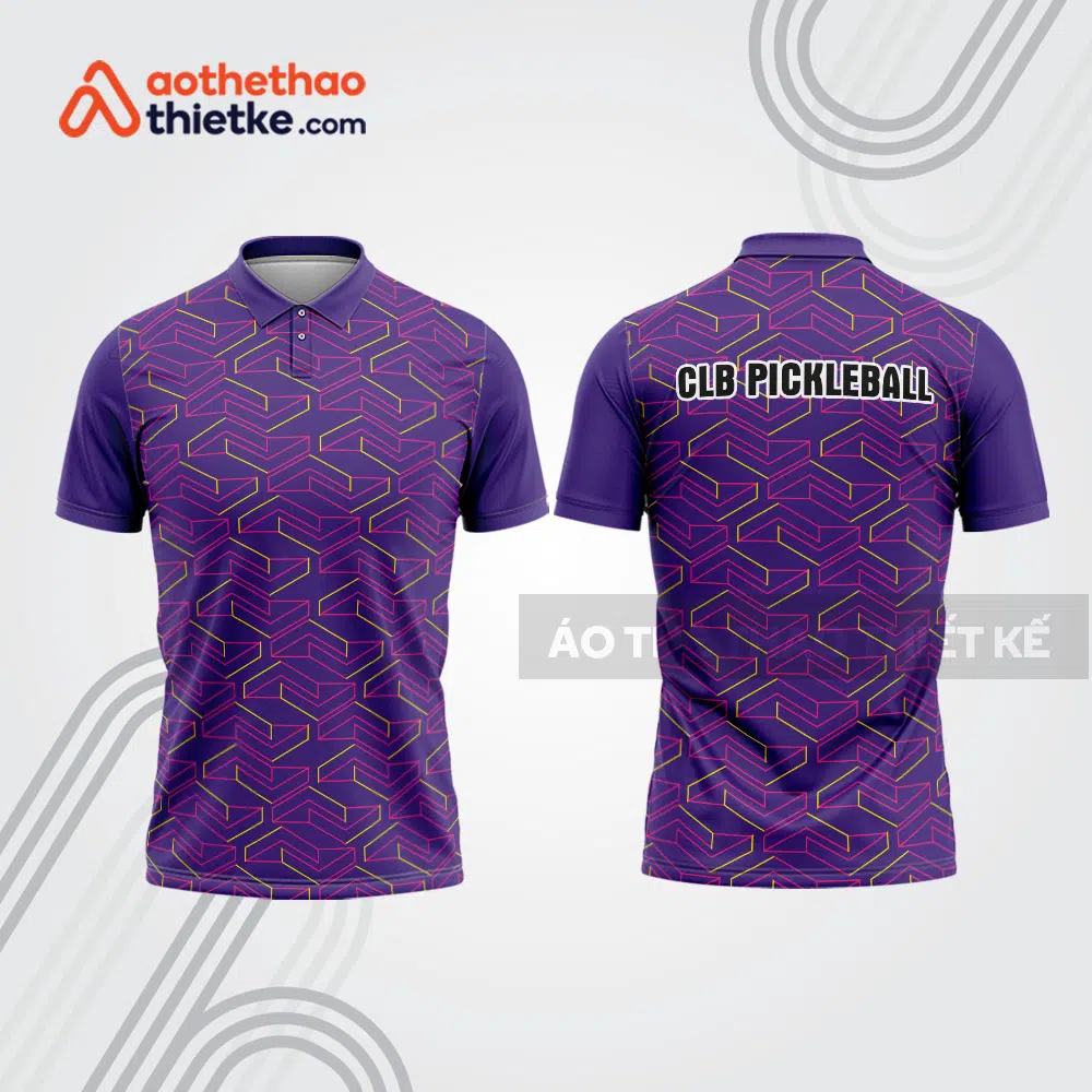 Mẫu thiết kế áo polo thi đấu pickleball pla1056