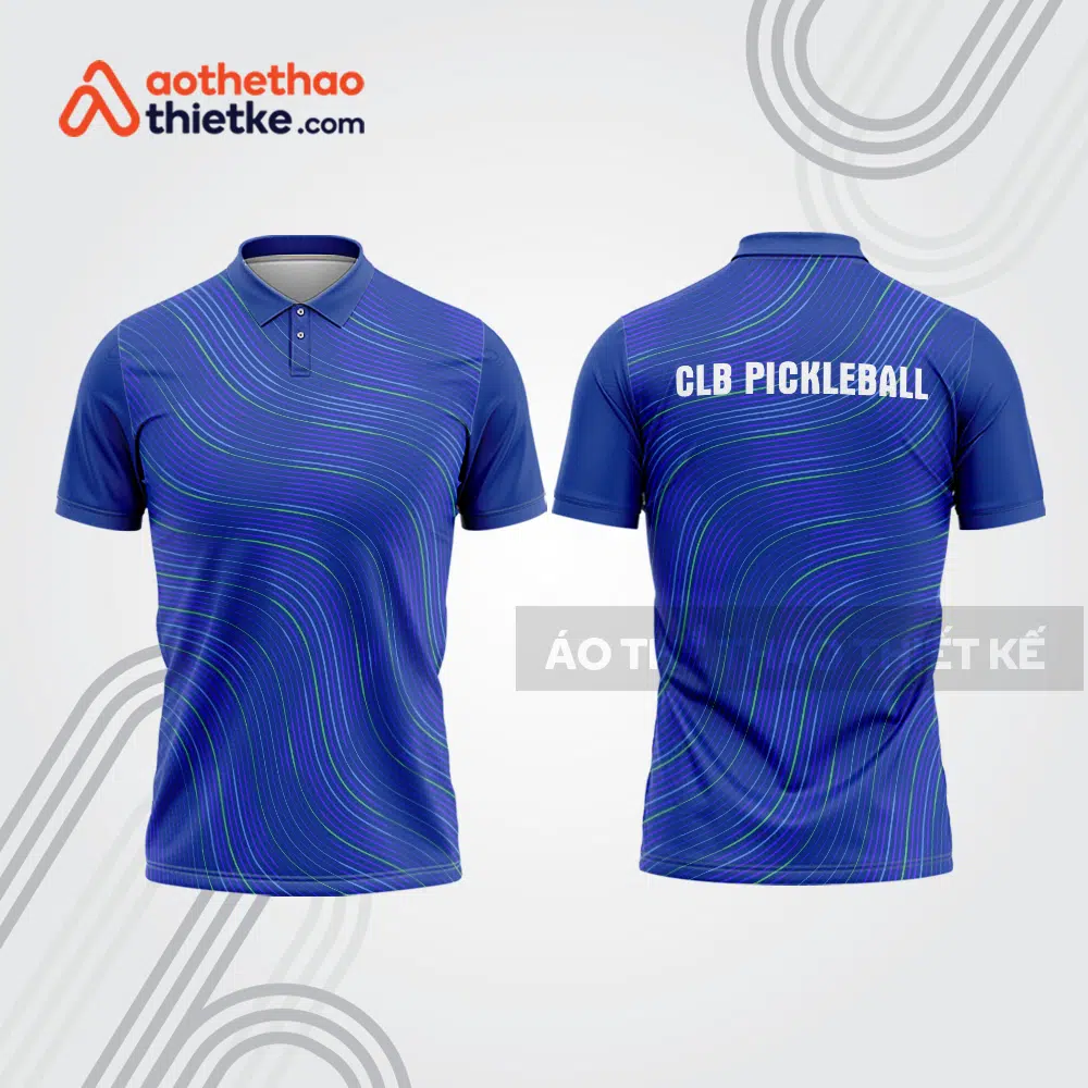 Mẫu thiết kế áo polo đồng phục thi đấu pickleball pla1174