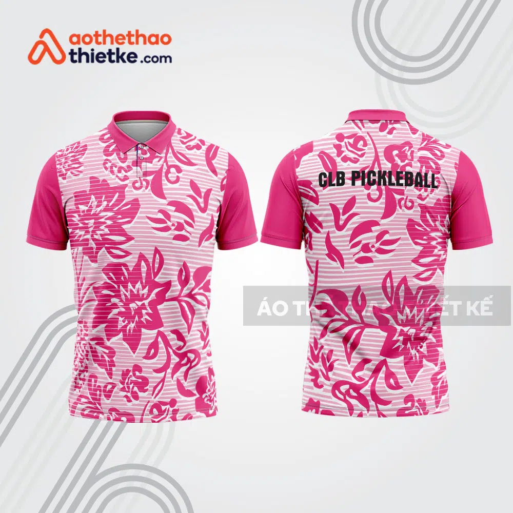 Mẫu thiết kế áo polo đồng phục thi đấu pickleball pla1175