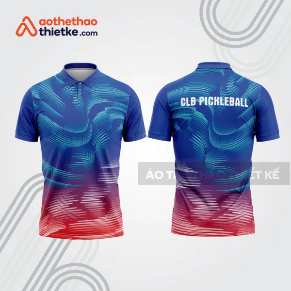 Mẫu thiết kế áo polo đồng phục thi đấu pickleball pla1184