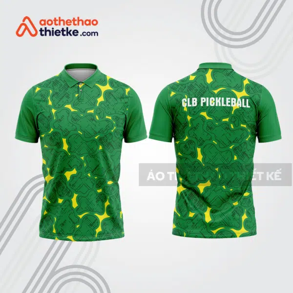 Mẫu thiết kế áo polo đồng phục thi đấu pickleball pla1190