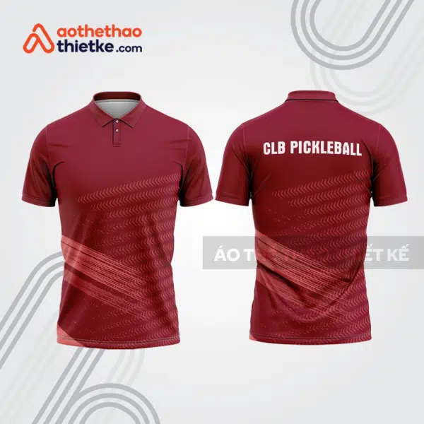 Mẫu thiết kế áo polo đồng phục thi đấu pickleball pla1197