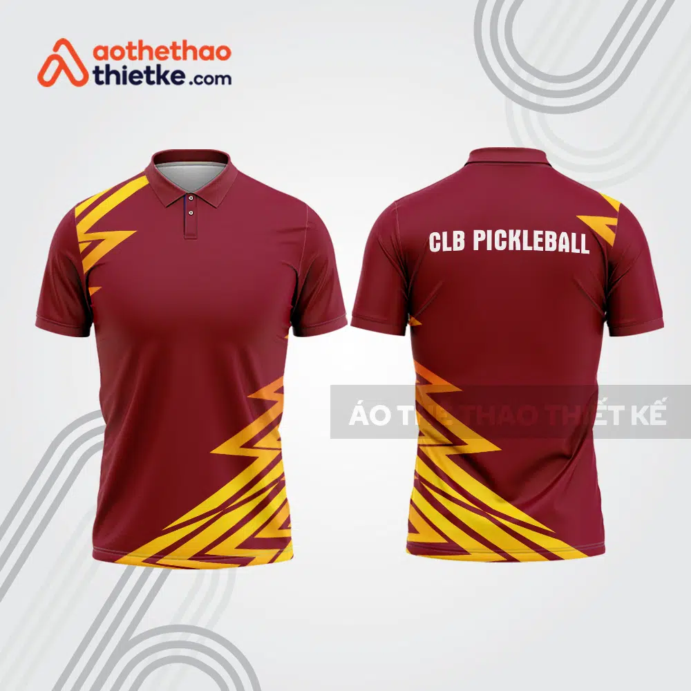 Mẫu thiết kế áo polo đồng phục thi đấu pickleball pla1201