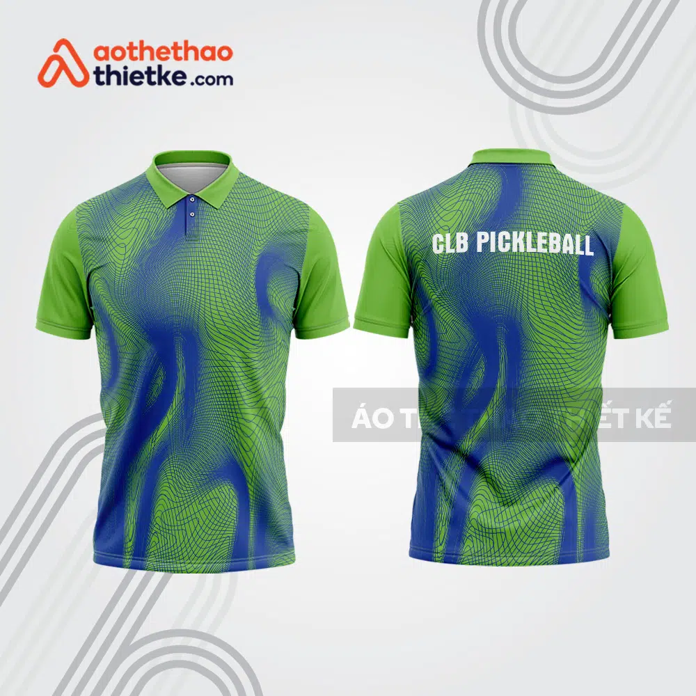 Mẫu thiết kế áo polo đồng phục thi đấu pickleball pla1217