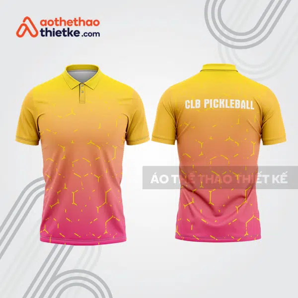 Mẫu thiết kế áo polo đồng phục thi đấu pickleball pla1238