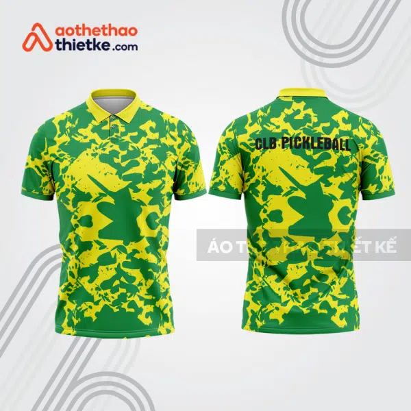 Mẫu thiết kế áo polo đồng phục thi đấu pickleball pla1256