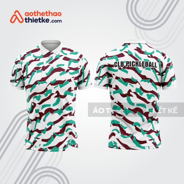 Mẫu thiết kế áo polo đồng phục thi đấu pickleball pla1280