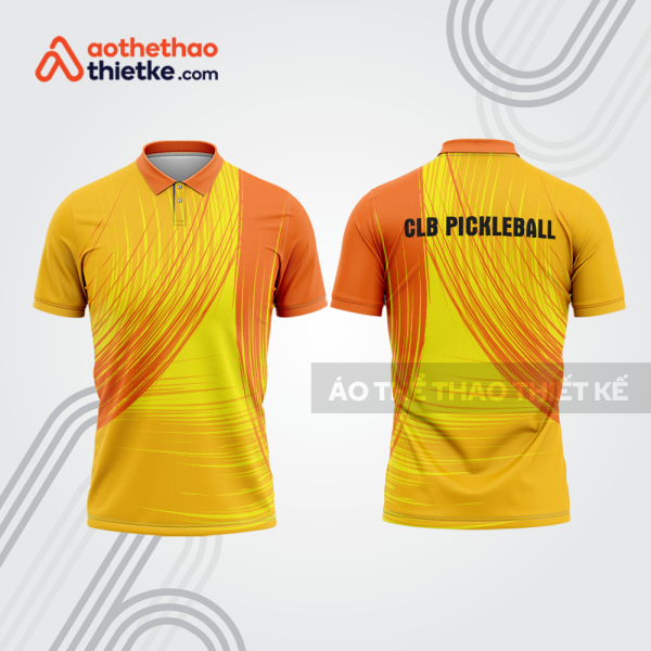 Mẫu thiết kế áo polo đồng phục thi đấu pickleball pla1290