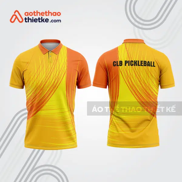 Mẫu thiết kế áo polo đồng phục thi đấu pickleball pla1290
