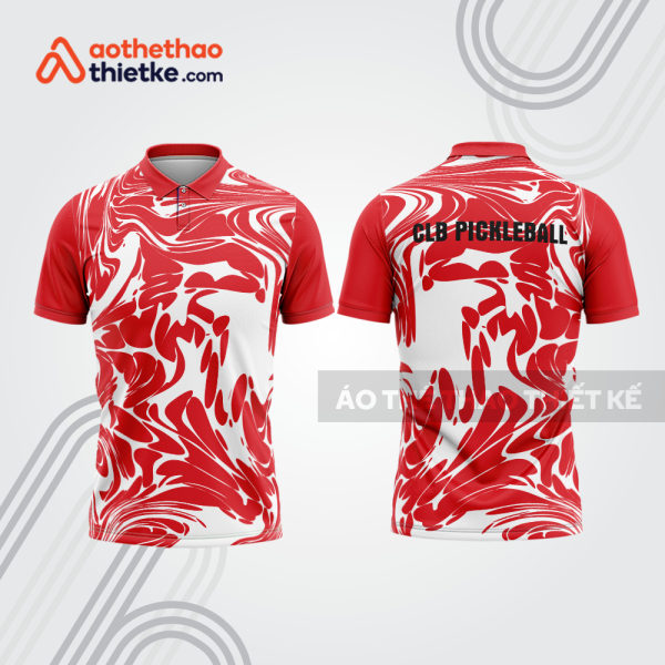 Mẫu thiết kế áo polo đồng phục thi đấu pickleball pla1291