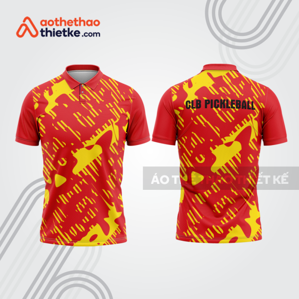 Mẫu thiết kế áo polo đồng phục thi đấu pickleball pla1294