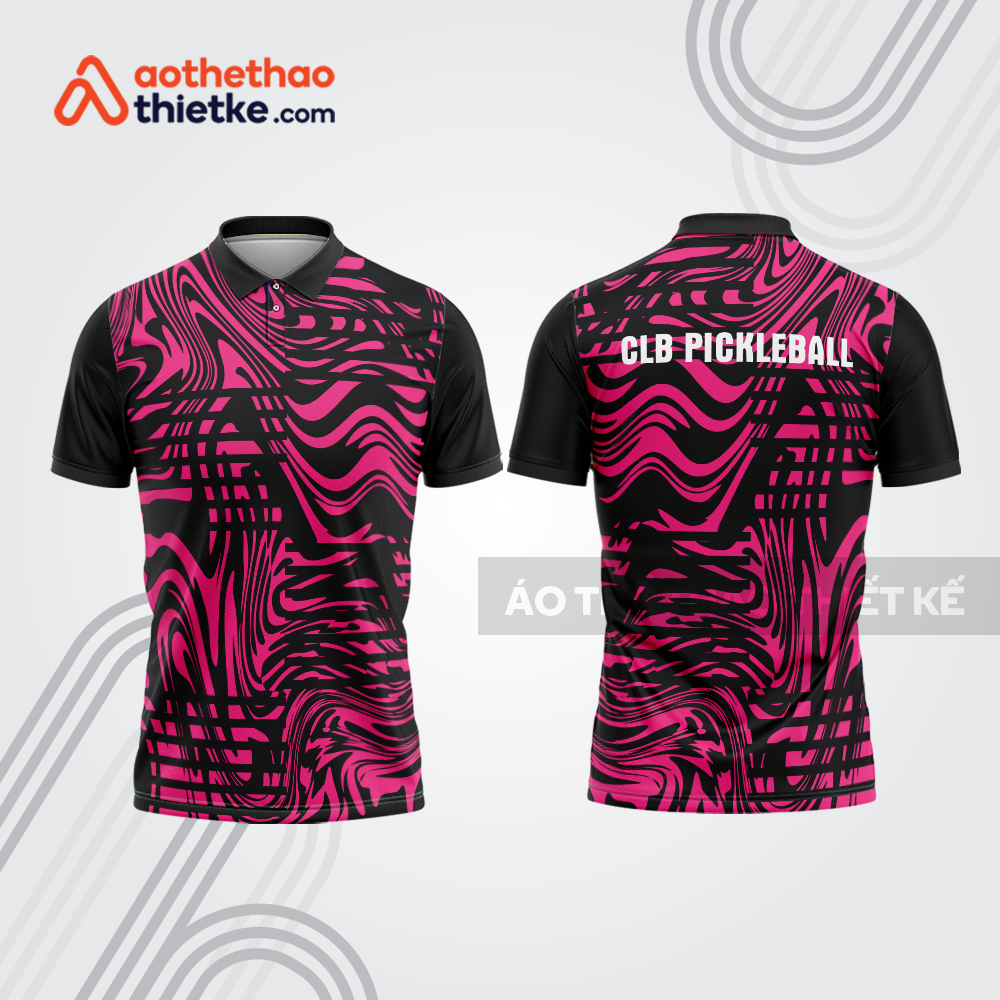 Mẫu thiết kế áo polo đồng phục thi đấu pickleball pla1298