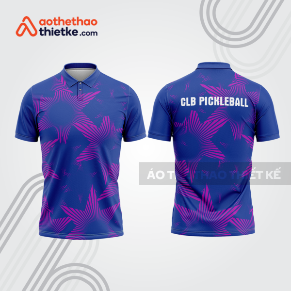 Mẫu thiết kế áo polo đồng phục thi đấu pickleball pla1307