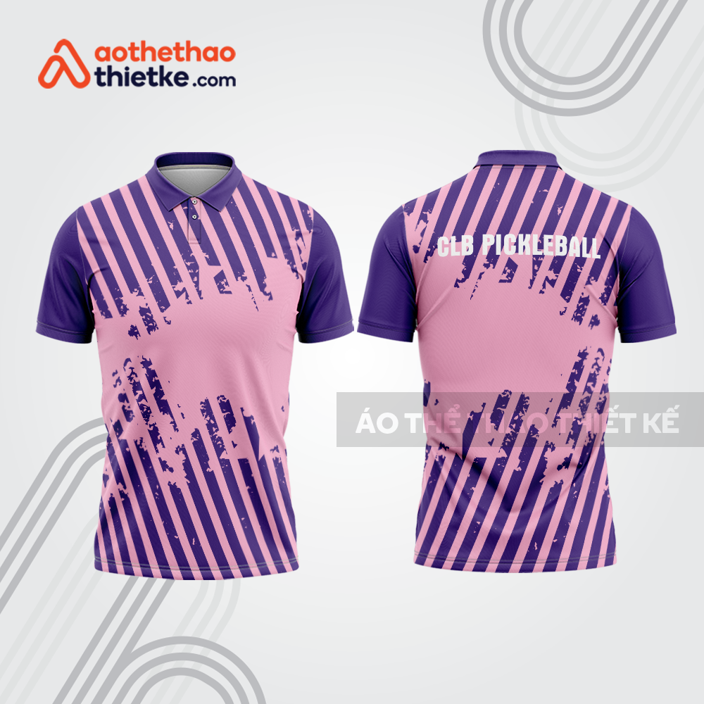 Mẫu thiết kế áo polo đồng phục thi đấu pickleball pla1317