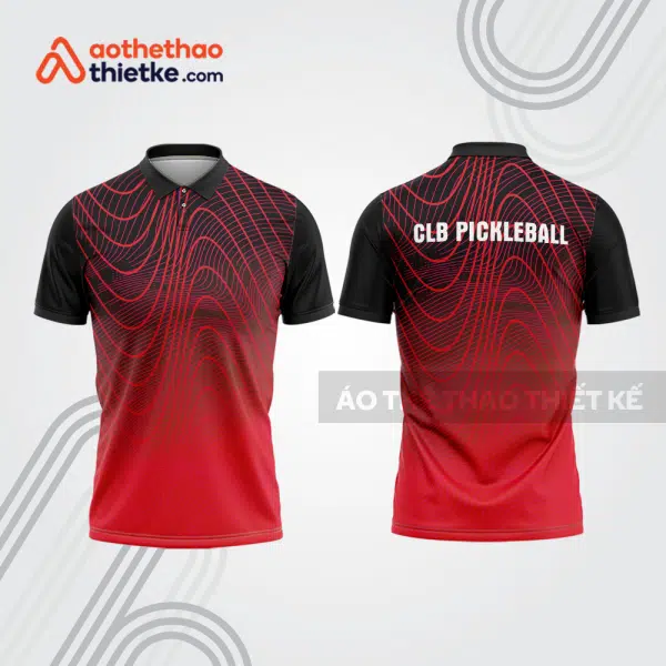 Mẫu thiết kế áo polo đồng phục thi đấu pickleball pla1322