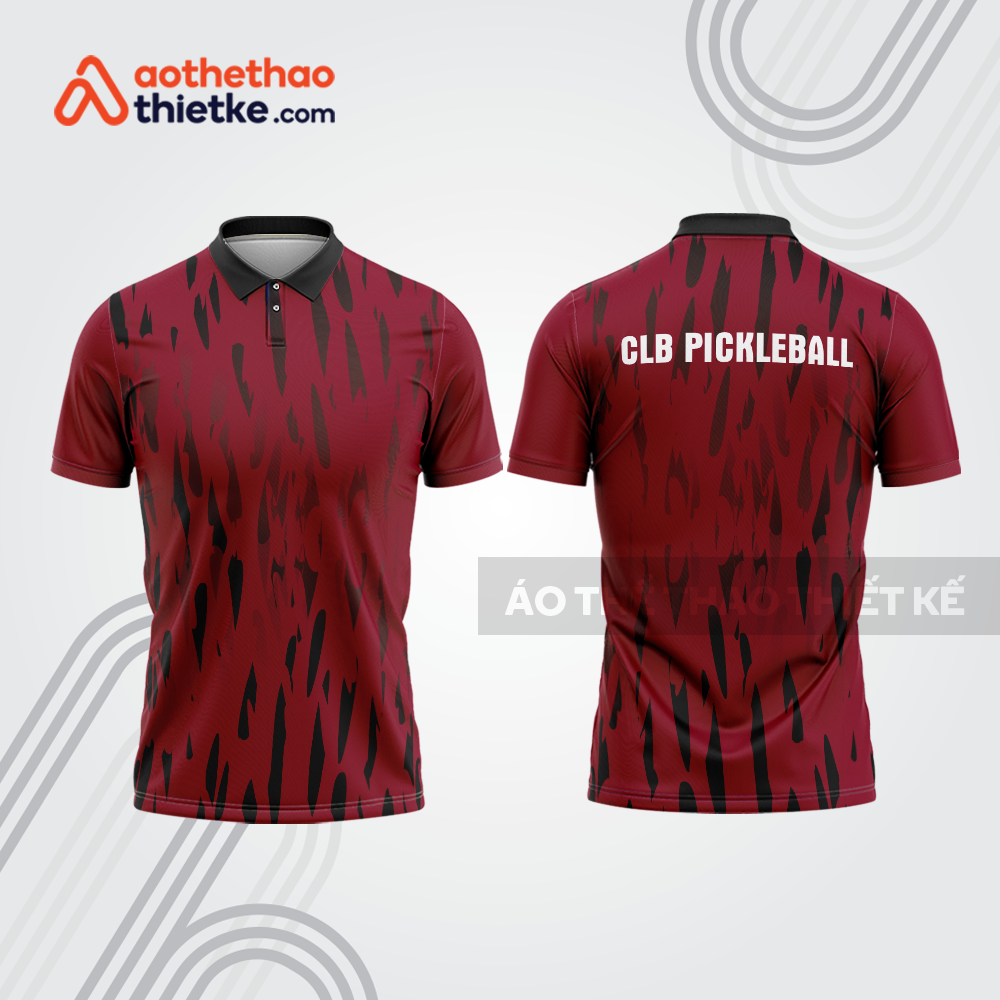 Mẫu thiết kế áo polo đồng phục thi đấu pickleball pla1327