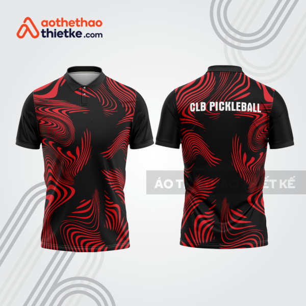 Mẫu thiết kế áo polo đồng phục thi đấu pickleball pla1328