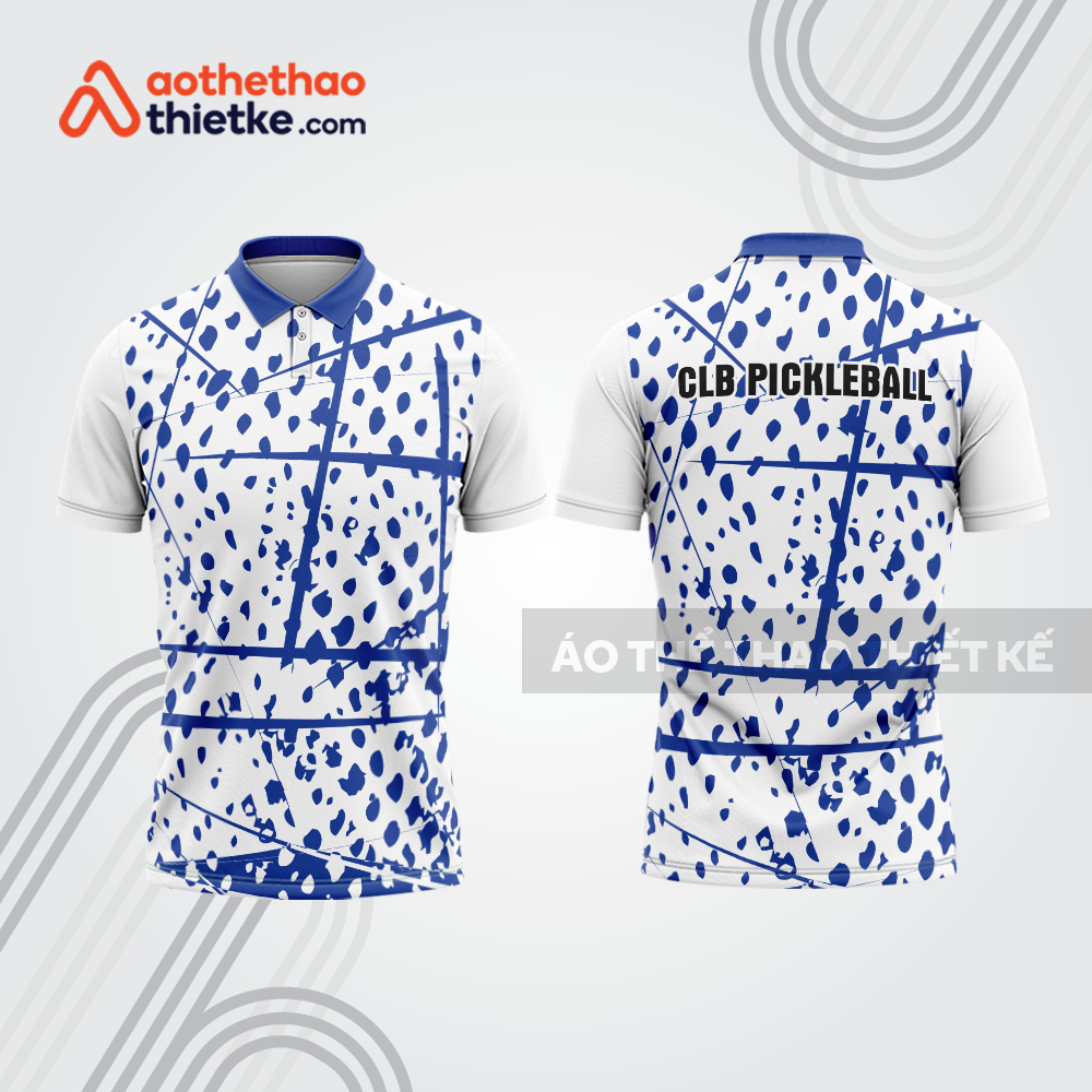 Mẫu thiết kế áo polo đồng phục thi đấu pickleball pla1343
