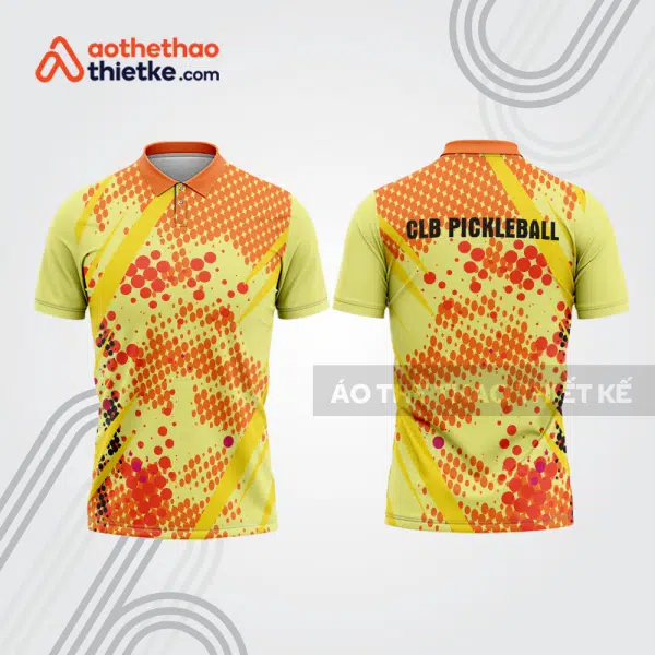 Mẫu thiết kế áo polo đồng phục thi đấu pickleball pla1354