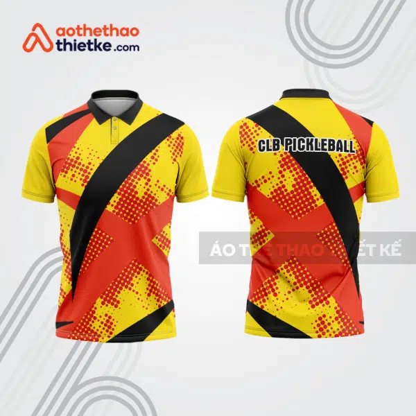 Mẫu thiết kế áo polo đồng phục thi đấu pickleball pla1356