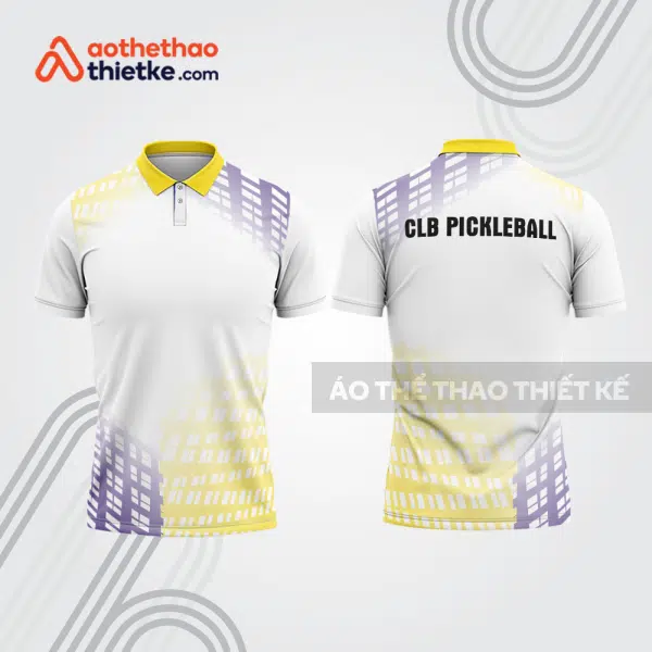 Mẫu thiết kế áo polo đồng phục thi đấu pickleball pla1357
