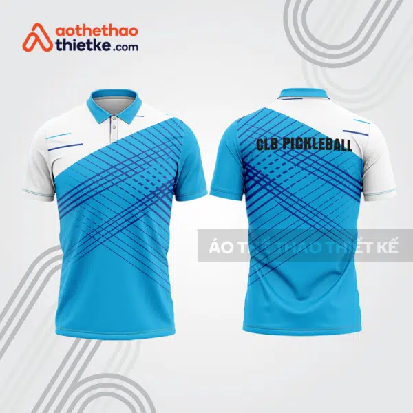 Mẫu thiết kế áo có cổ đồng phục CLB pickleball pla1401