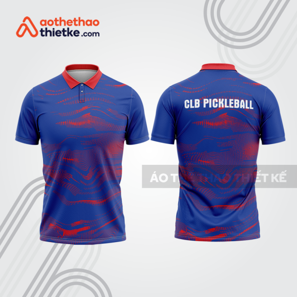 Mẫu thiết kế áo có cổ đồng phục CLB pickleball pla1415