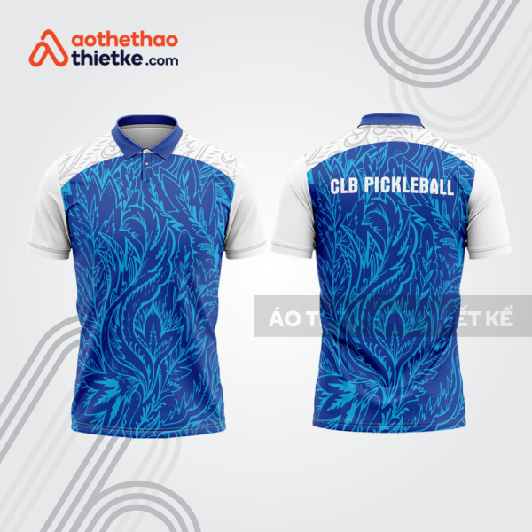 Mẫu thiết kế áo có cổ đồng phục CLB pickleball pla1418