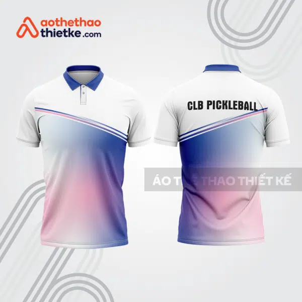 Mẫu thiết kế áo có cổ đồng phục CLB pickleball pla1419