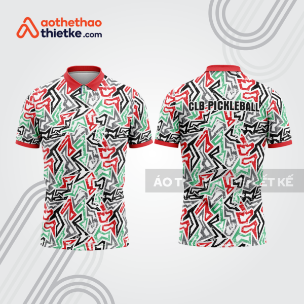 Mẫu thiết kế áo có cổ đồng phục CLB pickleball pla1425