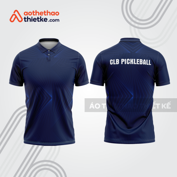 Mẫu thiết kế áo có cổ đồng phục CLB pickleball pla1427