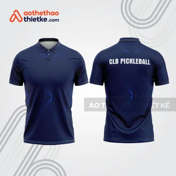 Mẫu thiết kế áo có cổ đồng phục CLB pickleball pla1427