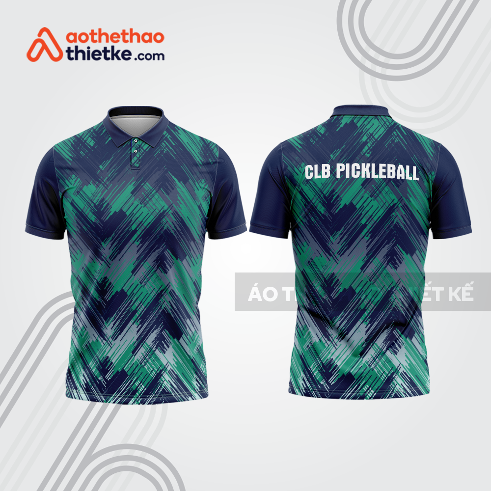 Mẫu thiết kế áo có cổ đồng phục CLB pickleball pla1428
