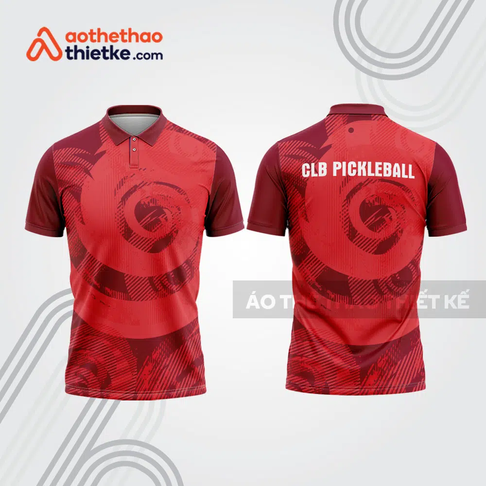 Mẫu thiết kế áo polo thi đấu pickleball pla919