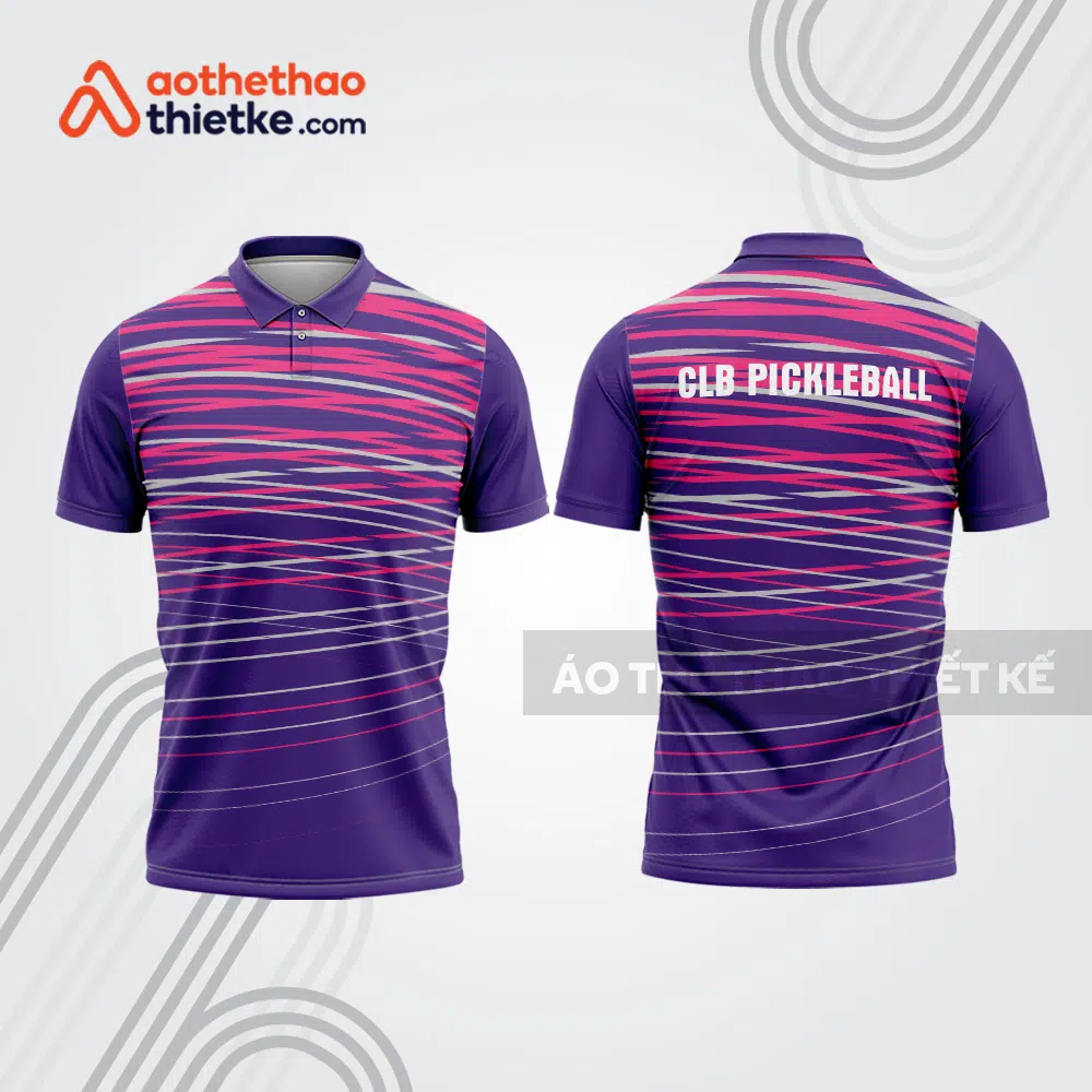 Mẫu thiết kế áo polo thi đấu pickleball pla939