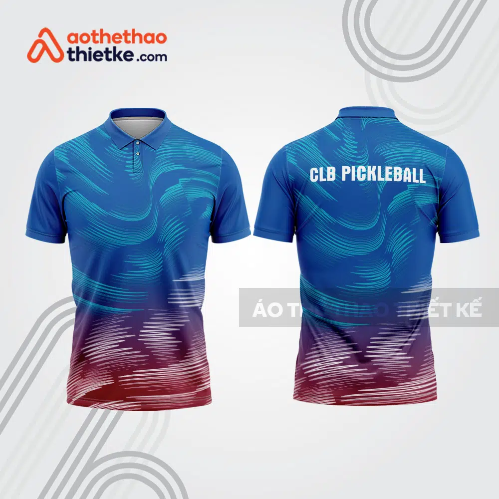 Mẫu thiết kế áo polo thi đấu pickleball pla957