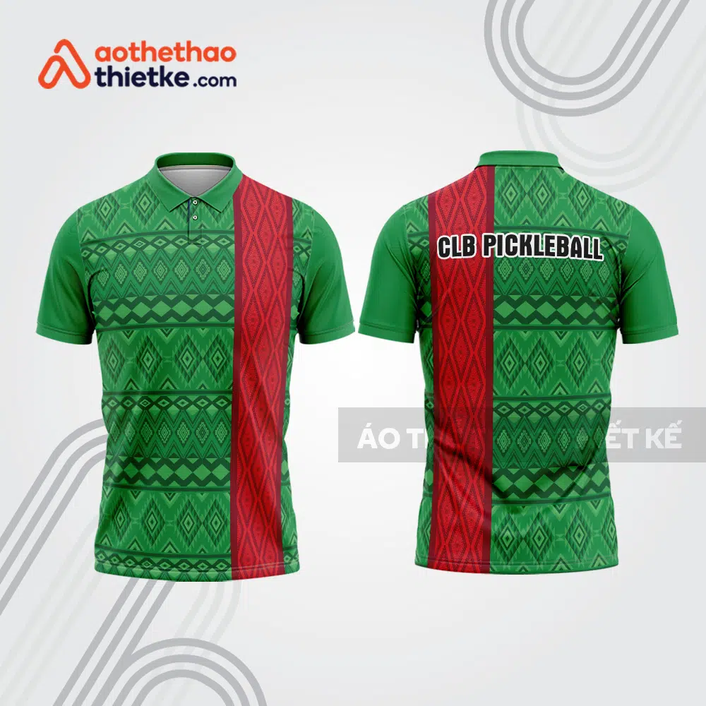 Mẫu thiết kế áo polo thi đấu pickleball pla976