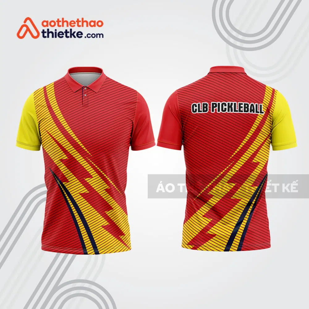 Mẫu thiết kế áo polo thi đấu pickleball pla993