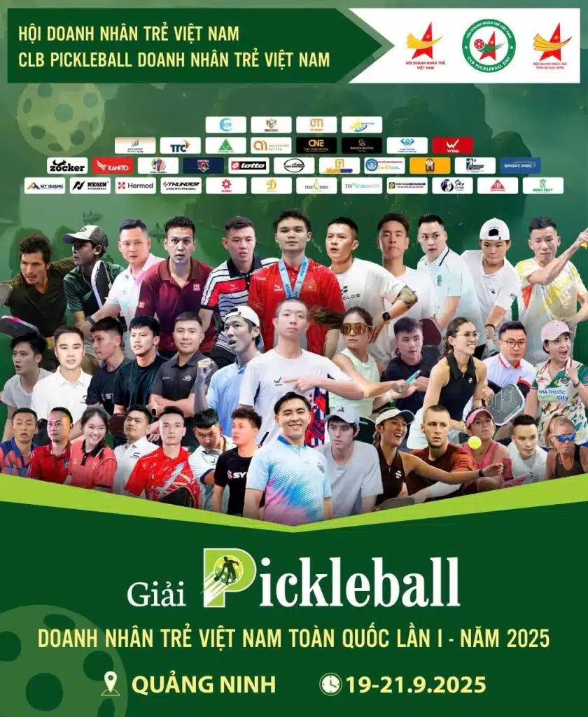 Giải Pickleball Doanh nhân Trẻ Việt Nam Toàn quốc Lần I – năm 2025
