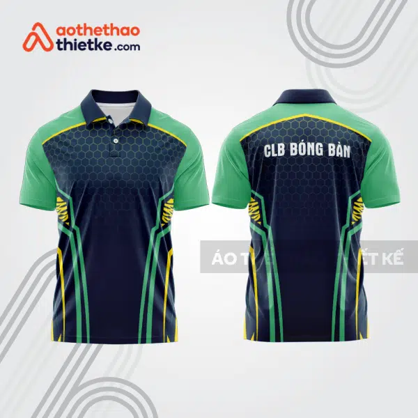 Mẫu thiết kế áo polo đồng phục thi đấu bóng bàn bb1086