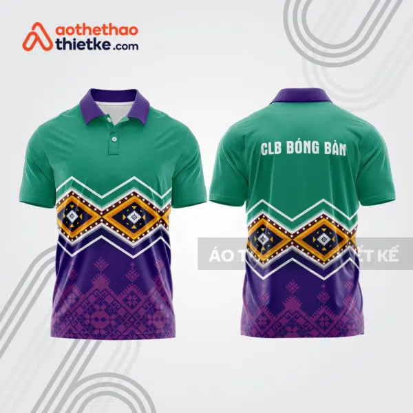 Mẫu thiết kế áo polo đồng phục thi đấu bóng bàn bb1101