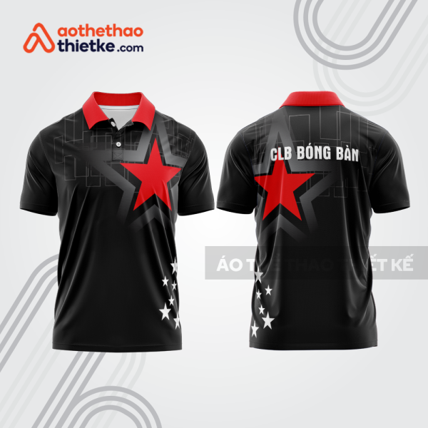 Mẫu thiết kế áo polo đồng phục thi đấu bóng bàn bb1102