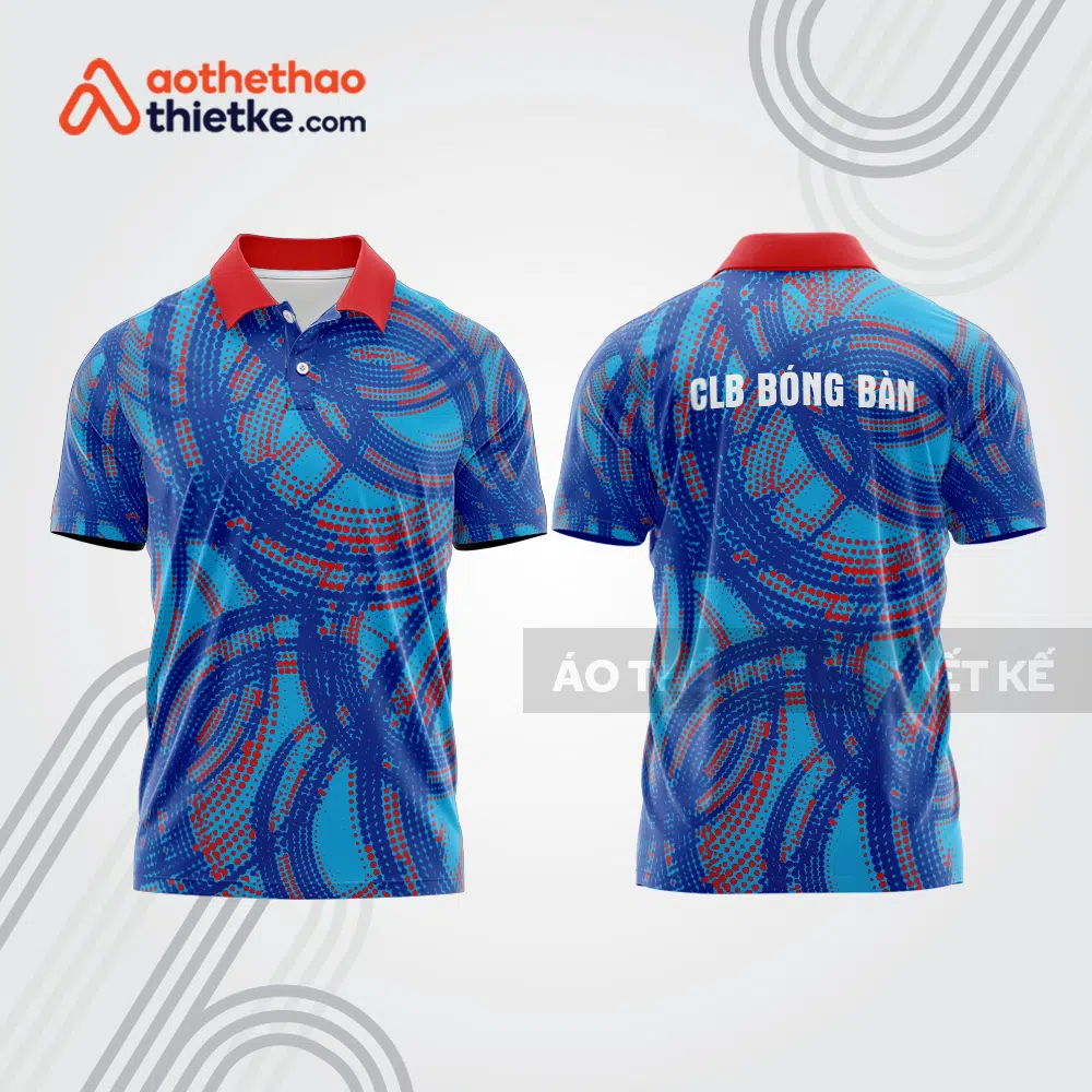 Mẫu thiết kế áo polo đồng phục thi đấu bóng bàn bb1104
