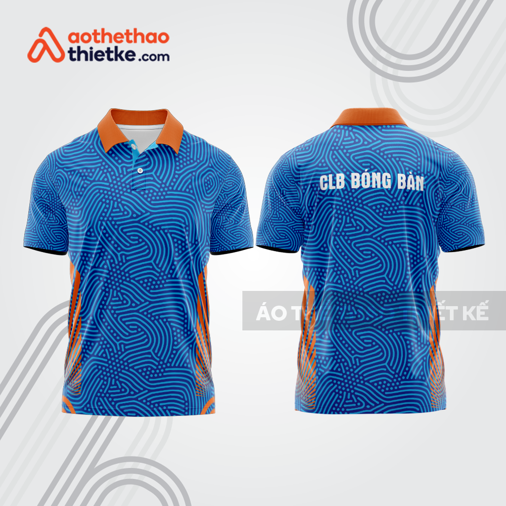 Mẫu thiết kế áo polo đồng phục thi đấu bóng bàn bb1113