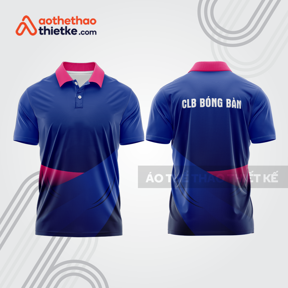 Mẫu thiết kế áo polo đồng phục thi đấu bóng bàn bb1115