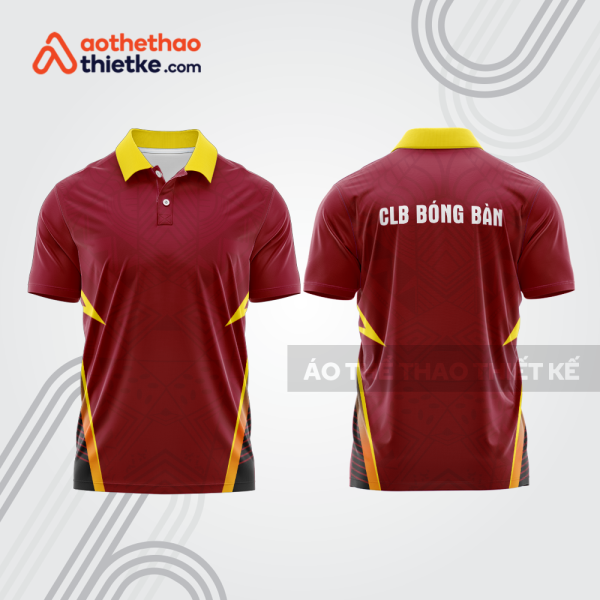 Mẫu thiết kế áo polo đồng phục thi đấu bóng bàn bb1116